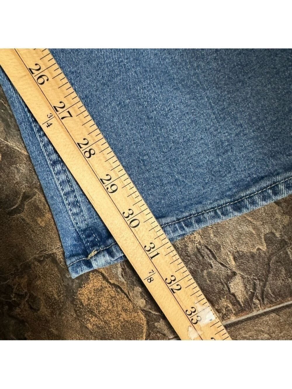 H&M Curvy Fit Bootcut High Rise Jeans Size 4 Denim Blue - Picture 13 of 13